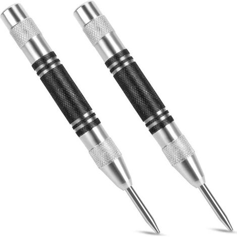 2 punzones automáticos, resortes de metal, madera, vidrio (1/4)