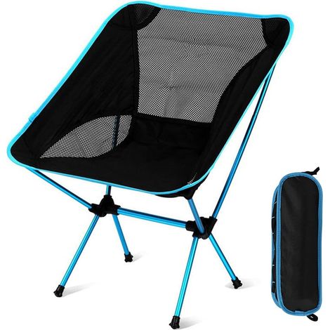 Portable Folding Camping Chair Ultra-light Compact Fishing Chair with Carry Bag for Hiking, BBQ