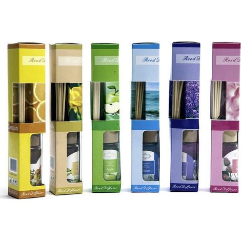 TrAdE Shop Traesio - 3 Diffusore Di Fragranza Con Bastoncini 30ml Per Ambiente Deodorante Profumo -
