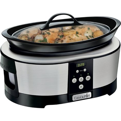 Pentola a cottura lenta Crock-Pot SCCPBPP605-050 da 5,7 l (cromata) (1/5)