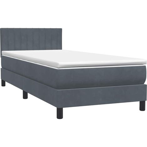 Maison Exclusive - Boxspringbett mit Matratze Dunkelgrau 80x220 c