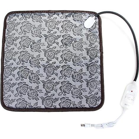 Coussin chauffant électrique pour chiens et chats avec câble anti-morsure étanche réglable, tapis chaud pour animal (1/3)