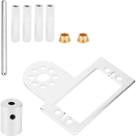 Plaque de montage pour servo en aluminium 7005, compatible Tetrix Robotics et Pitsco, kit de pièces robotiques (1/5)