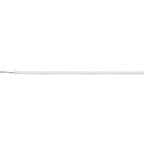 HELU 47010 Fil pour hautes températures SiF/GL 1 x 16 mm² blanc Marchandise vendue au mètre S516241