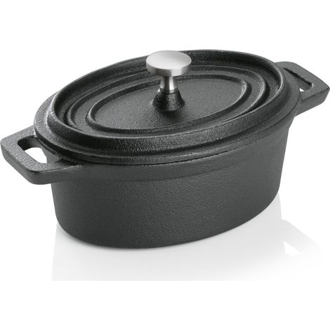 Cocotte fonte noire 12,5 x 9,5 cm H 6,5 cm - Was Germany (1/2)