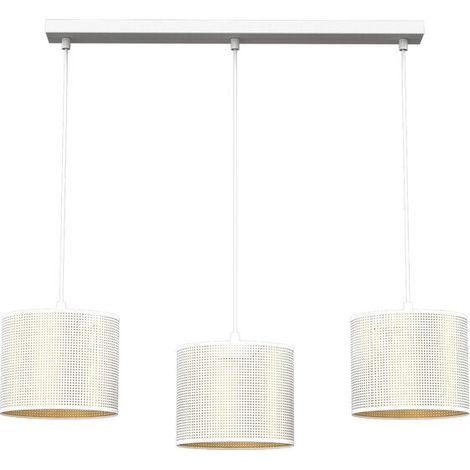 [GEBRAUCHT] B-Ware Euluna Hängeleuchte Pendelleuchte Jovin 3-flammig linear weiß gold (1/2)