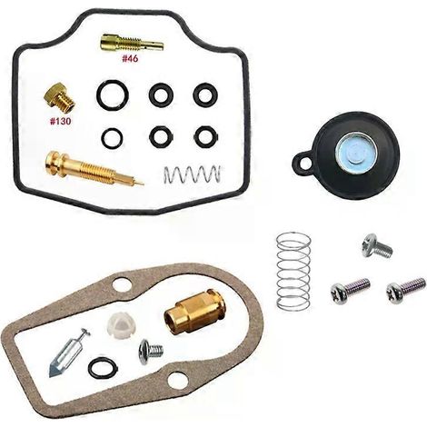 Kit de réparation de carburateur pour modèles XT 600, XT600H et XT600N (43F/47N/49H, 1986) : pièces de membrane et de flotteur. kit et découpe à l'air (1/4)