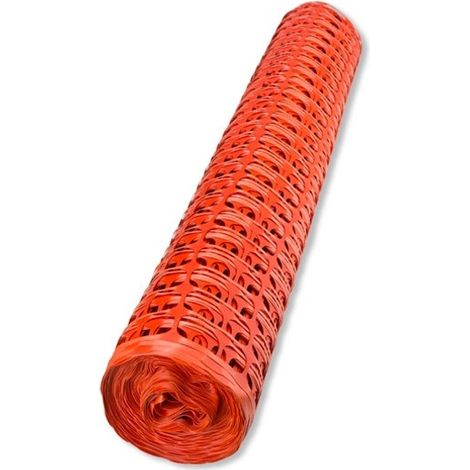 Schutznetz Bauzaun Absicherungszaun Warnnetz Wildzaun Waldzaun Orange 50m x 1m (1/5)