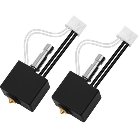 Kobra S1/Kobra S1 Combo Hotend All Metal Print Head for High Temperature 3D Printers, 0.4mm Brass Nozzle with Quick Swap, Compatible with ANYCUBIC Kobra S1/ S1 Combo - 2 Pieces