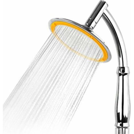 Pommeau de douche rond moderne en acier inoxydable,Augmentation de la pression ,Économie d'eau , Pivotant , Grand pommeau de douche ,en argent - Argent (1/4)