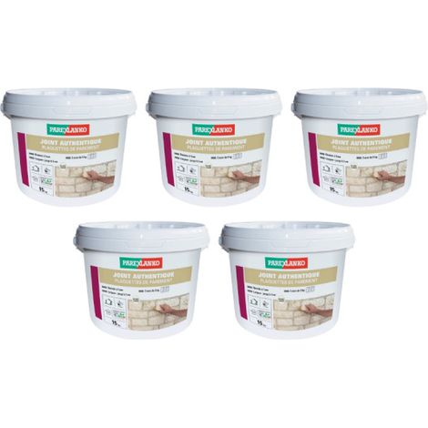 Lot von 5 Säcken authentischer Dichtung für PAREXLANKO-Plättchen - gebrochenes Weiß - 75kg