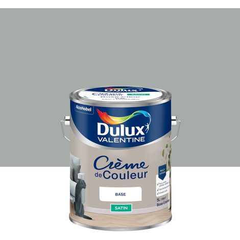Peinture Crème De Couleur Satin Gris Alpaga 5L - Dulux Valentine