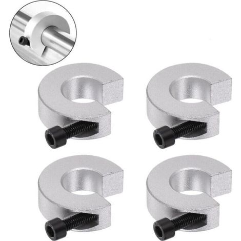 (paquet de 4) SBR16 Système d'arrêt de rail linéaire, 4 pièces, collier d'arbre de verrouillage solide, ligne SBR Blackberry avec vis de réglage pour imprimantes 3D DIY