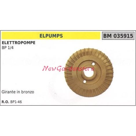 Girante pompa bronzo ELPUMPS elettropompa BP 1/4 035915 BP1-46