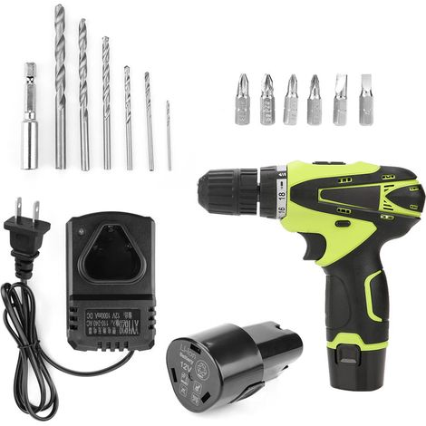 Kit perceuse-visseuse électrique sans fil à main avec batterie lithium rechargeable 12 V (1/5)