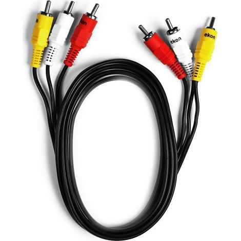 EKON Cavo Video 3 Rca Maschio A 3 Rca Maschio 1,5 Metri