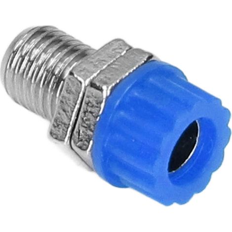 100 bornes banane 4mm, connecteur terminal à visser, douille de liaison, lot de 100, équipement électronique industriel, bleu (1/5)