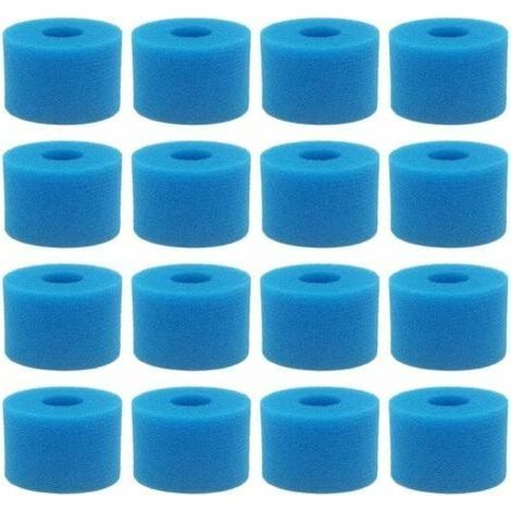 16 PièCe SéRie pour Pure Spa Cartouche Filtrante RéUtilisable en Mousse Lavable pour Bain à Remous, Type S1 (1/5)