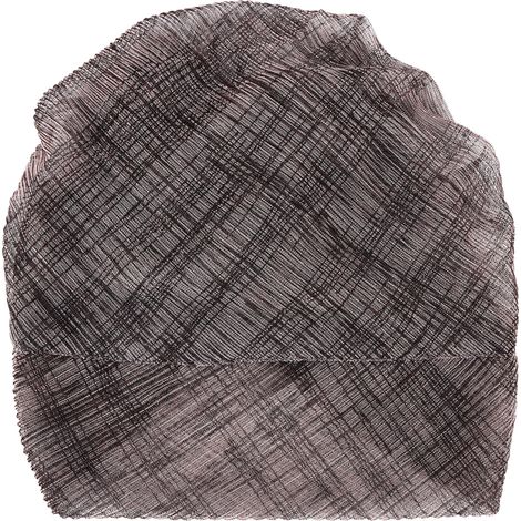 Turban en Dentelle Brillant pour Femmes - Souple, Respirant, Idéal pour un Usage Quotidien ou Cadeau - Gris (1/5)