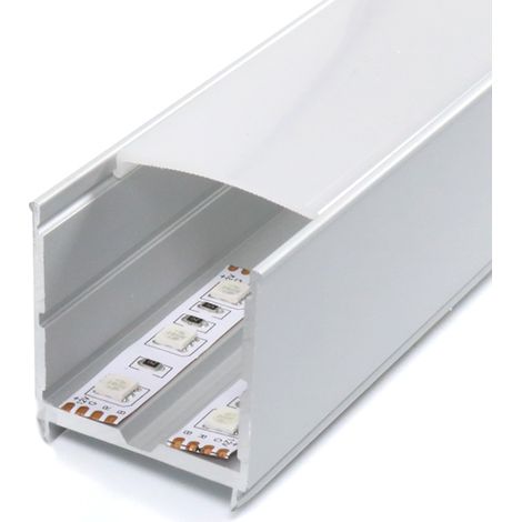 Perfil de Aluminio MinLed 12V/24V/220V 2 metros – Opcional colgante  Opal   IluminaShop