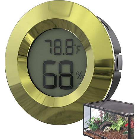 Igrometro digitale  Monitor di temperatura  Igrometro rotondo  Mini monitor di umidità, misuratore di temperatura e umidità, termometro per serra, apparecchiatura per il controllo dell'umidità, igrome