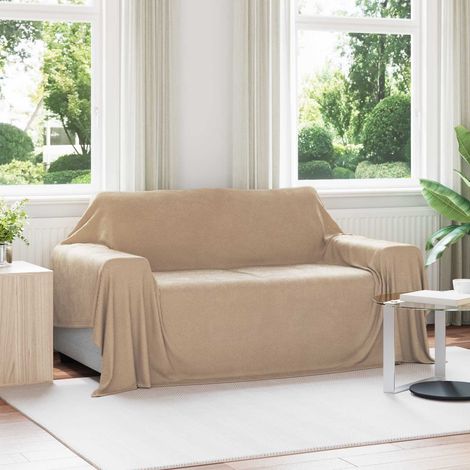 Überwurfdecke Kamel 280 x 210 cm Fleece