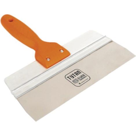 ebertools espatula nervada mango madera aluminio inox 250-60 basic