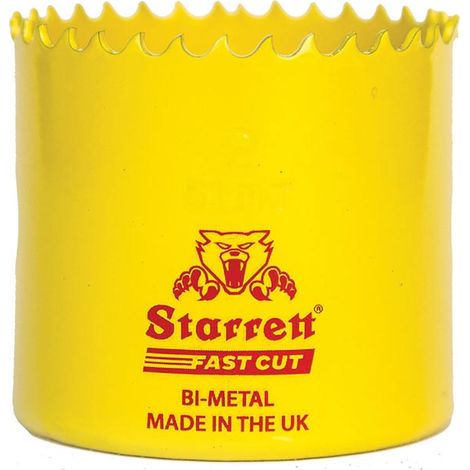 Starrett, corona perforadora Fast Cut, color amarillo, Ø 60 mm - FCH060