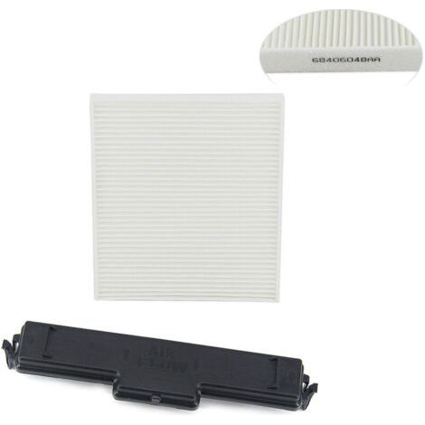 Kit de filtre à air d'habitacle, filtre de climatisation et porte d'accès de remplacement pour Dodge Ram 1500 68406048AA