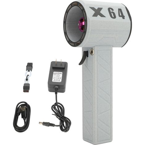 Souffleur de poussière électrique, moteur sans balais, 11 pales, puissant turboventilateur réglable en continu, Jet sec Rechargeable pour maison et voiture (1/5)