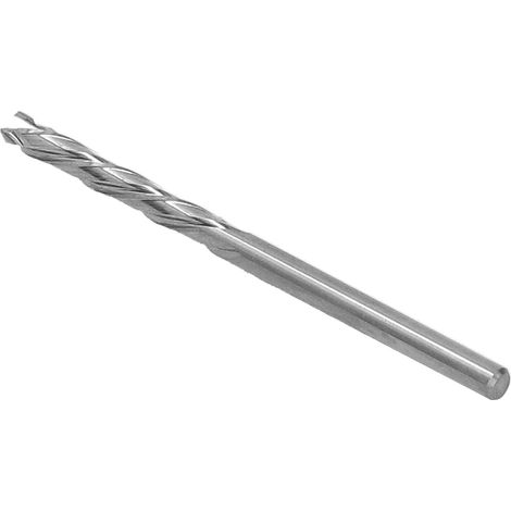 Fraise carbure 3 dents queue cylindrique 3.175mm x 55mm pour usinage CNC précis (1/5)