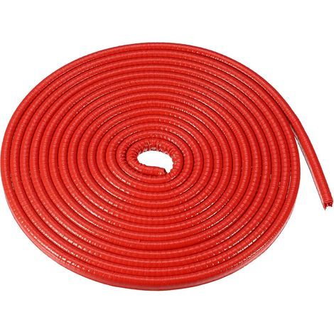 Protection de bord de portière de voiture de 5 m (16,4 pi) - Joint d'étanchéité en caoutchouc en forme de U - Sans colle - PVC rouge fer - Universel pour voiture, camion, VTT et bateau (1/5)