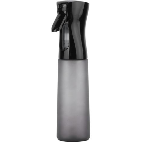 Flacon pulvérisateur rechargeable de 300 ml pour le soin des poils d'animaux, adapté à tous les animaux à poils longs. Noir. (1/5)