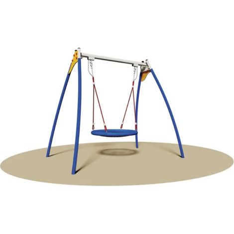 Altalena Masha 974 acciaio zincato sedile a nido diametro 100cm EN 1176 H230cm