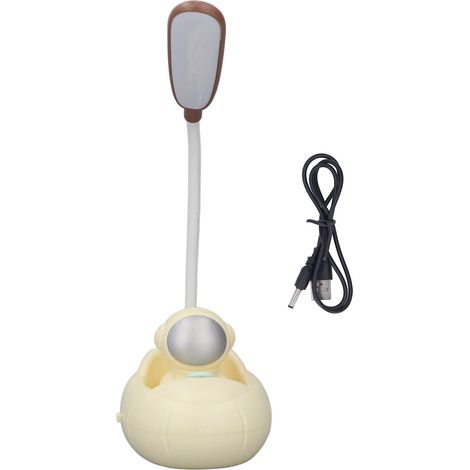Lampe de Bureau LED Astronaute Flexible, Lumière de Lecture avec Protection des Yeux et Charge USB (1/5)