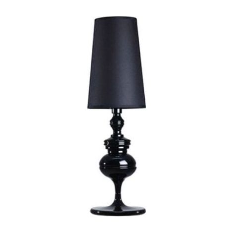 Lampe décorative de salon de style européen lampe de table lampe de chevet petit noir 15x46cm (1/3)