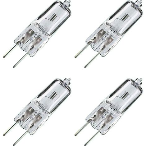 4 dimmbare, klare Halogenlampen G6.35 50W 12V mit P6T2-Sockel - 4 dimmbare, klare Halogenlampen G6.35 50W 12V mit P6T2-Sockel (1/5)