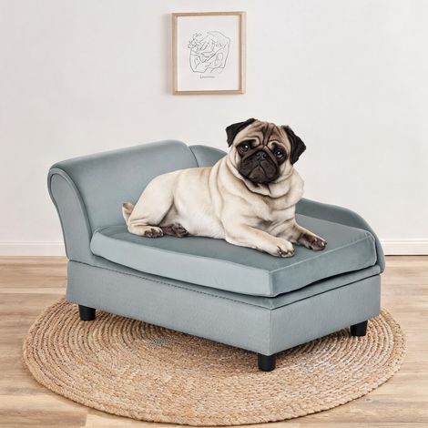 Couchage pour chien grigio Chiaro 76 x 45 x 43 cm (1/5)