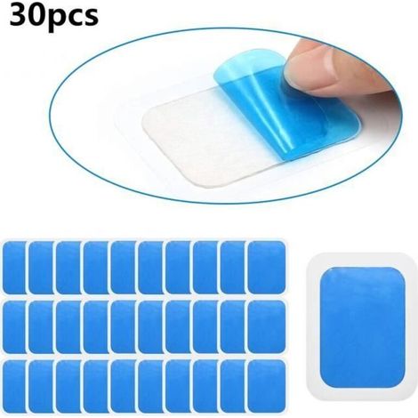 30PCS EMS Gel Pads Hydrogel Gel formation feuilles de Gel de remplacement pour électrostimulateur musculaire abdominal (1/4)