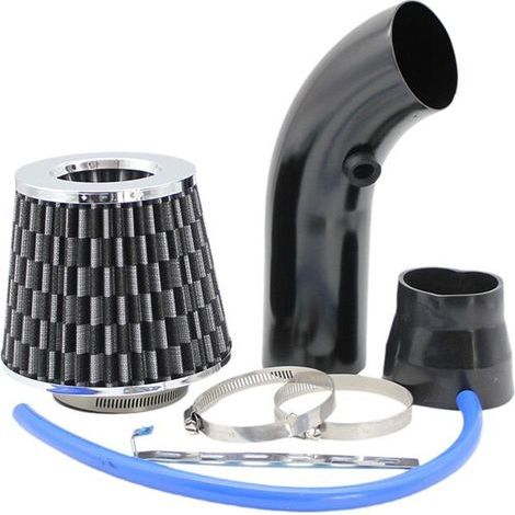 Convient aux kits d'admission d'air frais, tuyau d'admission d'air frais universel de 3 pouces pour automobile, kit de tuyau d'admission d'air frais en aluminium (1/3)