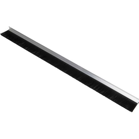 Brosse en bande RS PRO en Aluminium, Nylon noir, 60mm x 13 mm x 12mm ( Prix pour 1 )