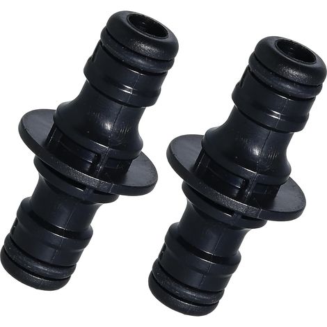 2 raccordi per tubo da giardino, con doppio attacco da 1/2 pollice, per collegare due tubi e prolungarli, anche in presenza di alta pressione dell'acqua. (1/4)