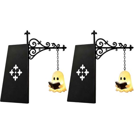Vintage Ghost Lampe – Bookshelf Veilleuse avec Sliding Insert Board – Couleur (1/5)