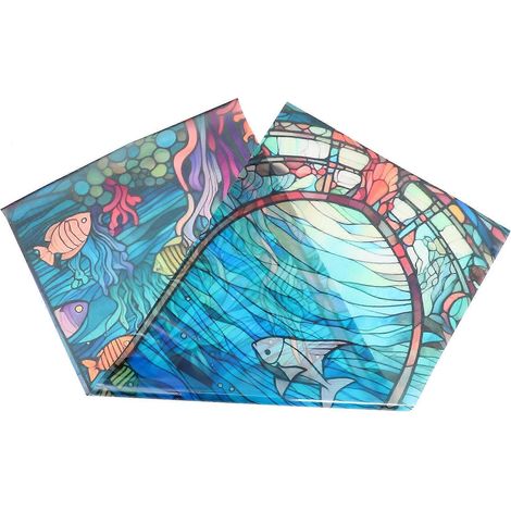 Autocollant pour fenêtre en verre dépoli, finition mate PVC, compatible salle de bain, lot de 1 (1/5)