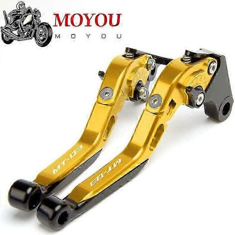 Accessoires moto Yamaha MT-03 MT03 MT 03 2015 2016 2017 2018 2019 2020 2021 Leviers de frein et d'embrayage pliables et extensibles (F) (1/5)