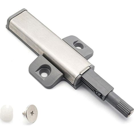 Catch Poussoir Pour Porte D'Armoire - Fermeture En Douceur - Acier Inoxydable - Compatible Tous Meubles - 2 Pièces (1/5)