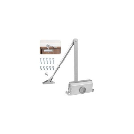 Ferme-Porte Automatique Hydraulique, Groom Fermeture Porte, Ferme Porte à Ressort Réglable, Tampon Fermé Ferme Porte Automatique, Tampon Fermé usage Commercial et Résidentiel Porte de 15-45kg (1/5)