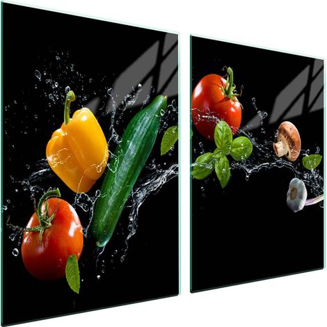 Glasschutzplatte für den Herd 2x45x52 Gemüse (1/5)