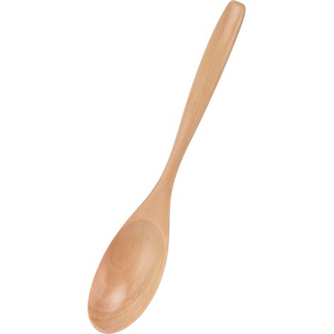 Mini cuillère en bois, petite, résistante à la chaleur, ustensile de cuisine idéal pour la maison, 19 cm. (1/5)