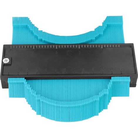 Outil multifonction en ABS pour la mesure et la duplication de contours de formes irrégulières, pour le carrelage et le travail du bois (12 cm). (1/5)